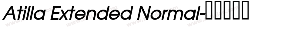 Atilla Extended Normal字体转换